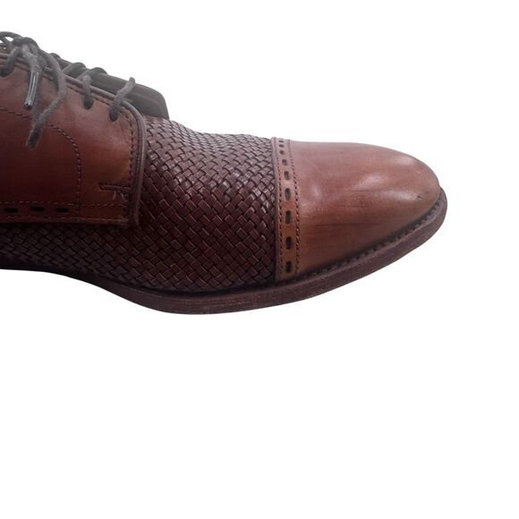 Allen Edmonds New Orleans Brown Braided Weave Cap Toe Leather Shoes - 10.5 B main image 5